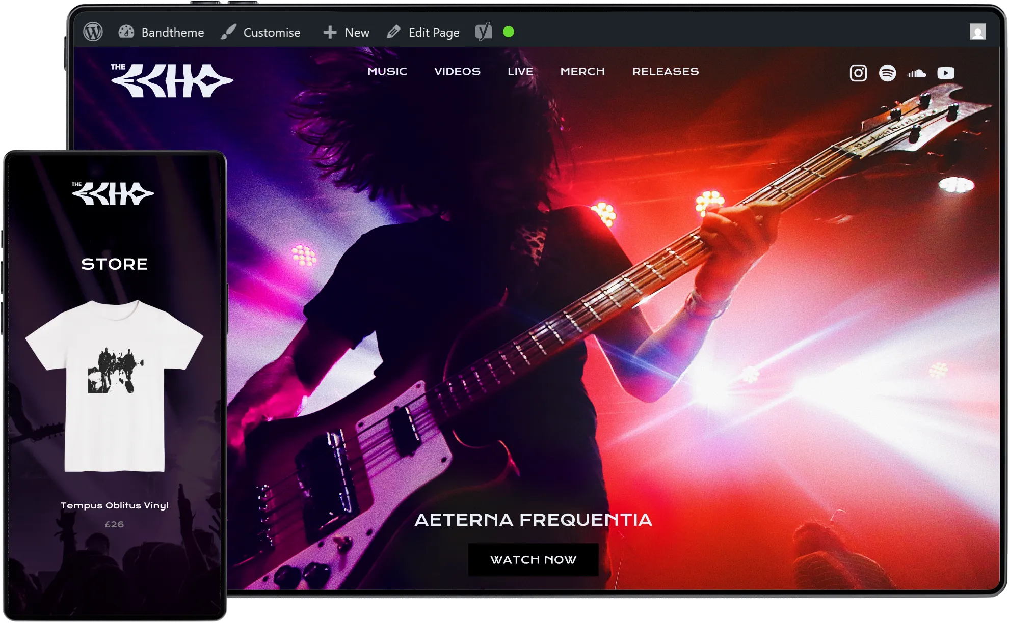 The Ultimate WordPress Theme for Bands & Musicians
